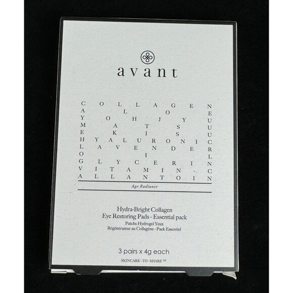 Avant Essential Pack Hydra-bright Collagen Eye Restoring Pads 3 Pairs 4 g Each - Picture 2 of 6